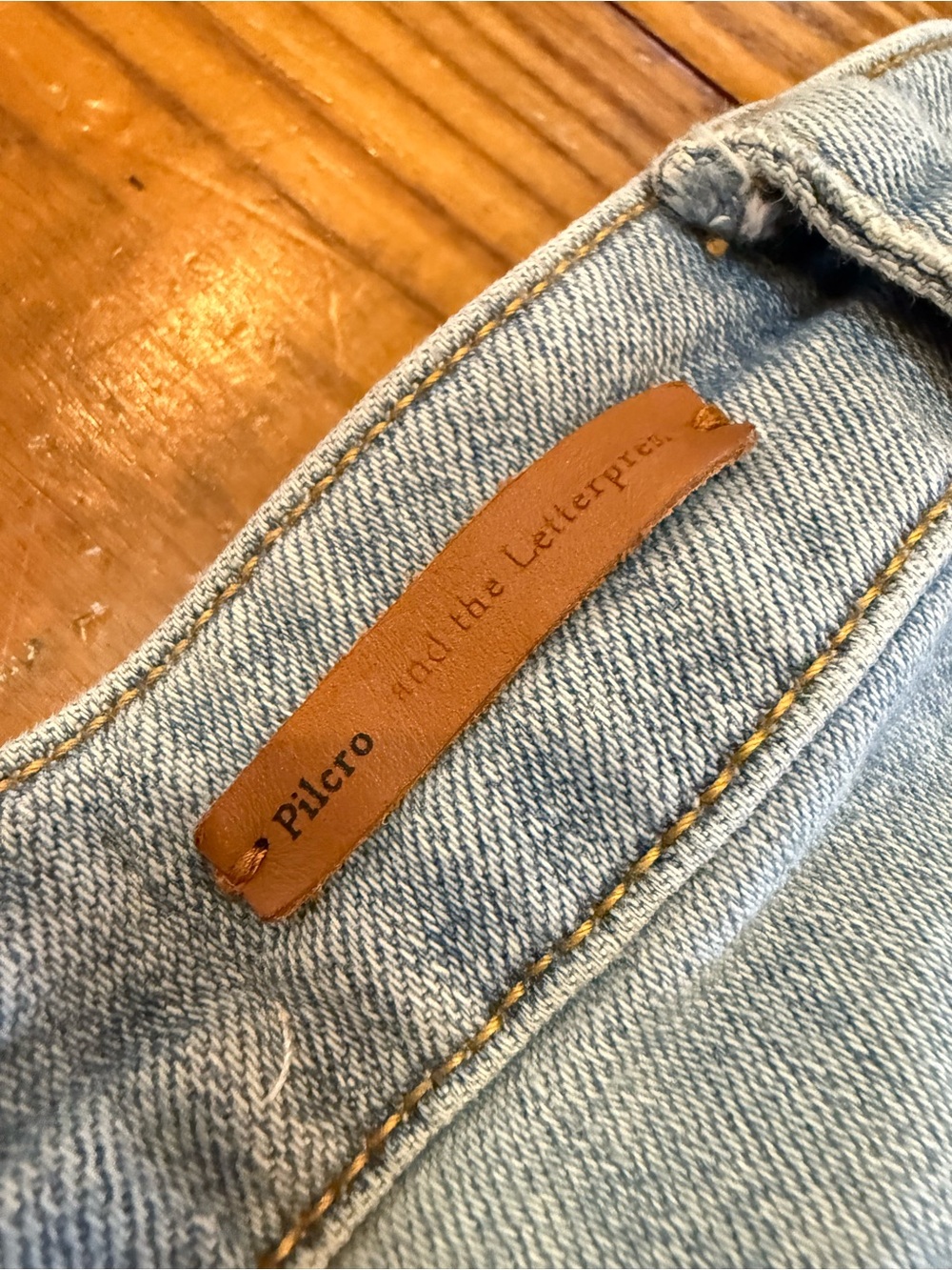 Pilcro Light Blue Wide-Leg Jeans - Picture 10 of 11